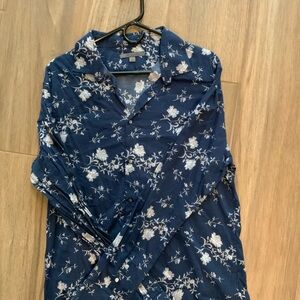 John Varvatos Navy Floral Men's Shirt